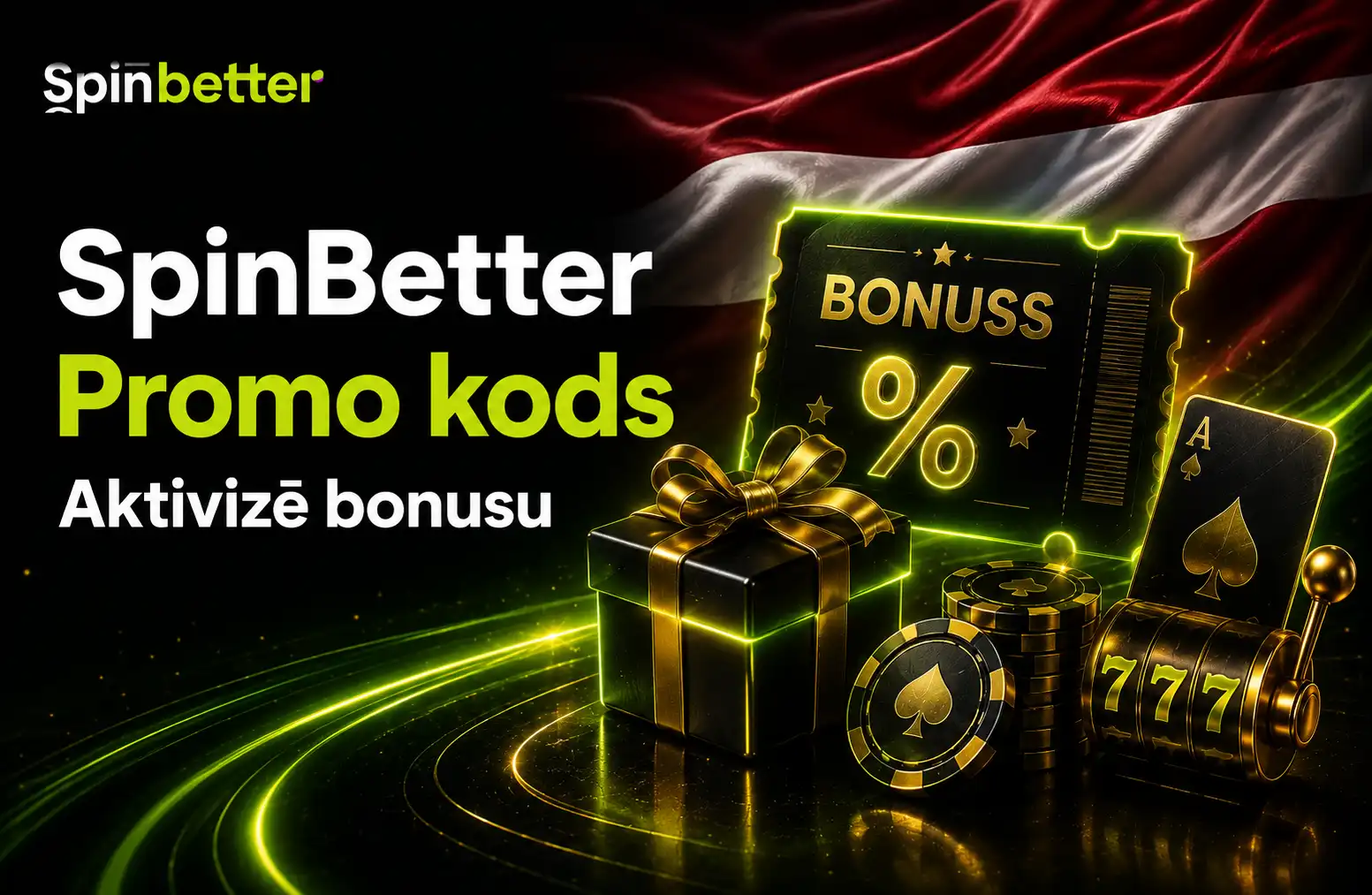 SpinBetter promo kods un bonusa aktivizēšana